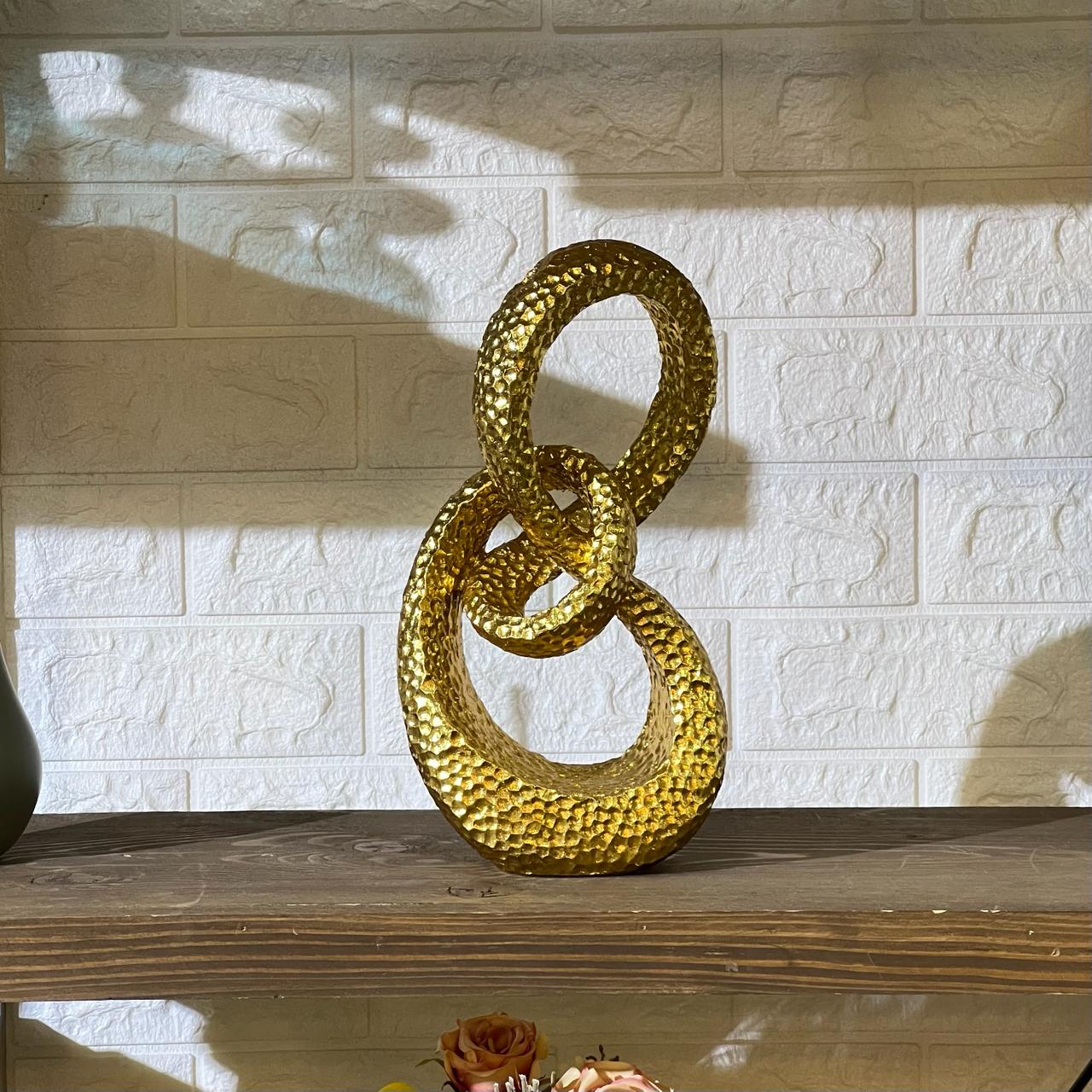 Abstract Golden Sculpture