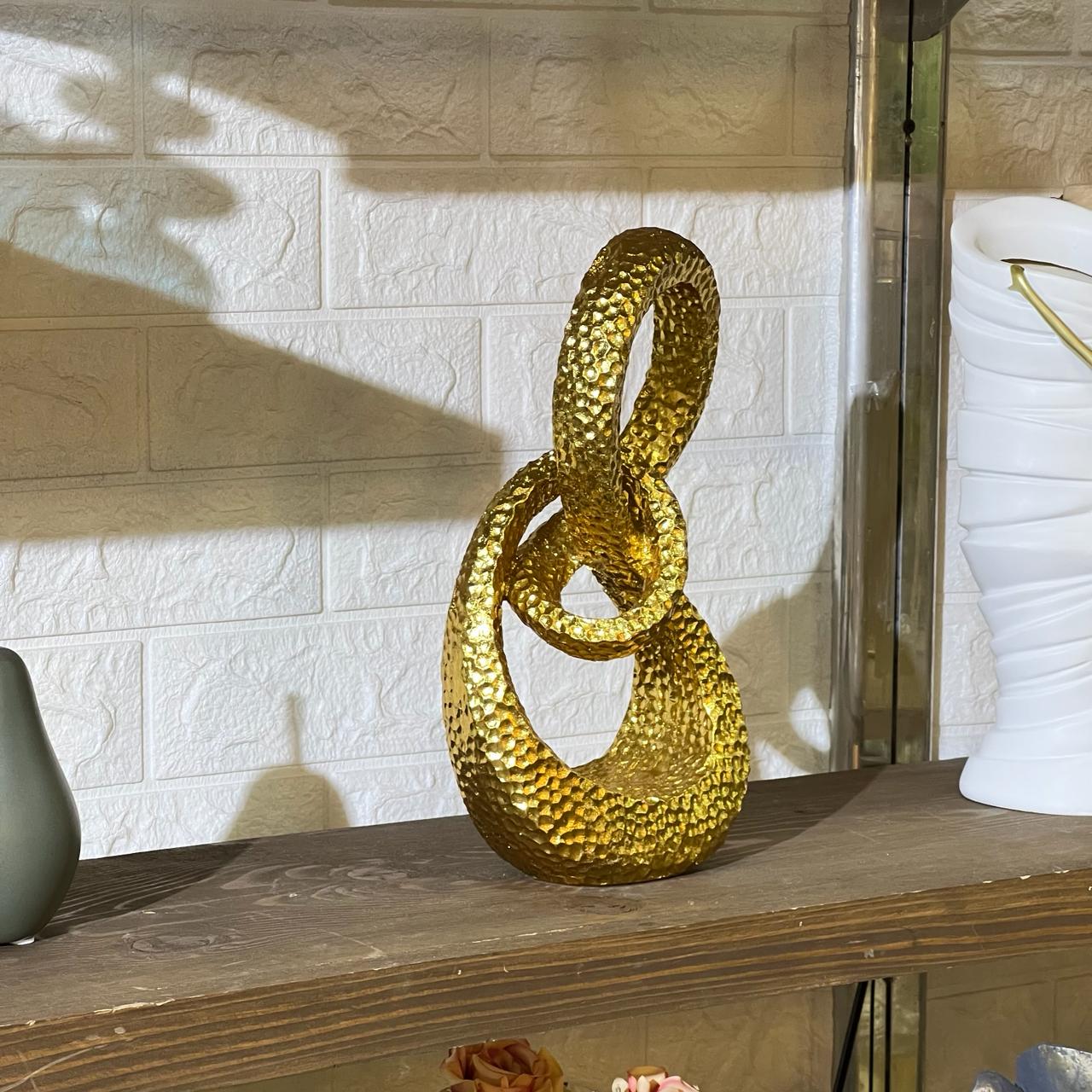 Abstract Golden Sculpture