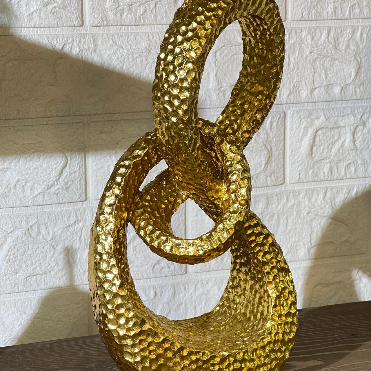 Abstract Golden Sculpture