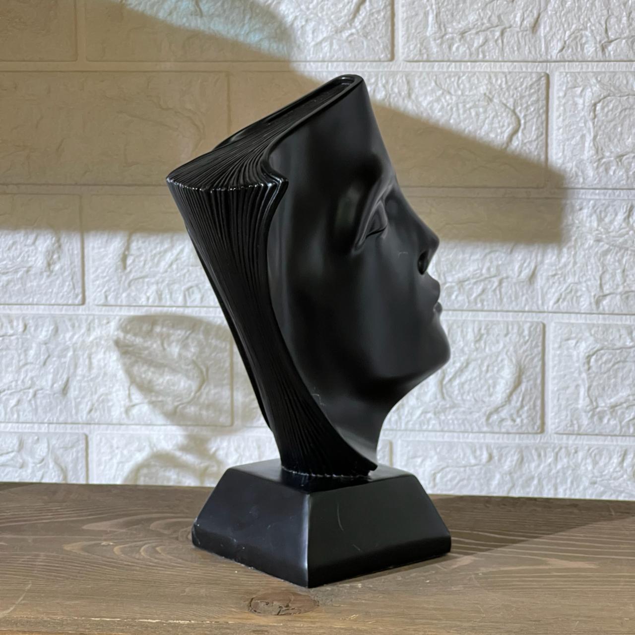 Chic Book Head Figurine