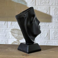 Chic Book Head Figurine