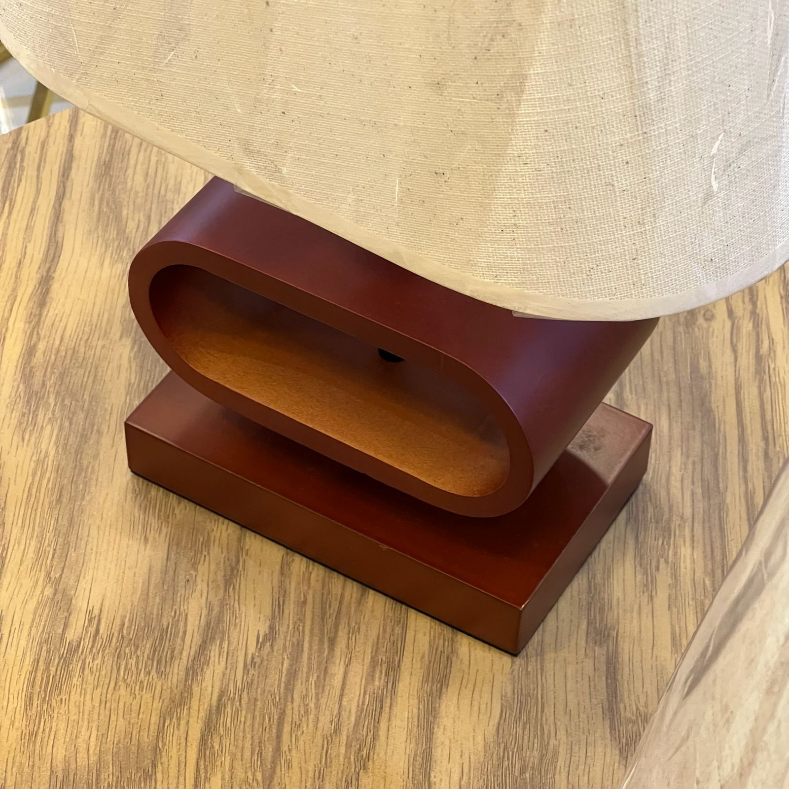 Fun Wooden Look Lamp