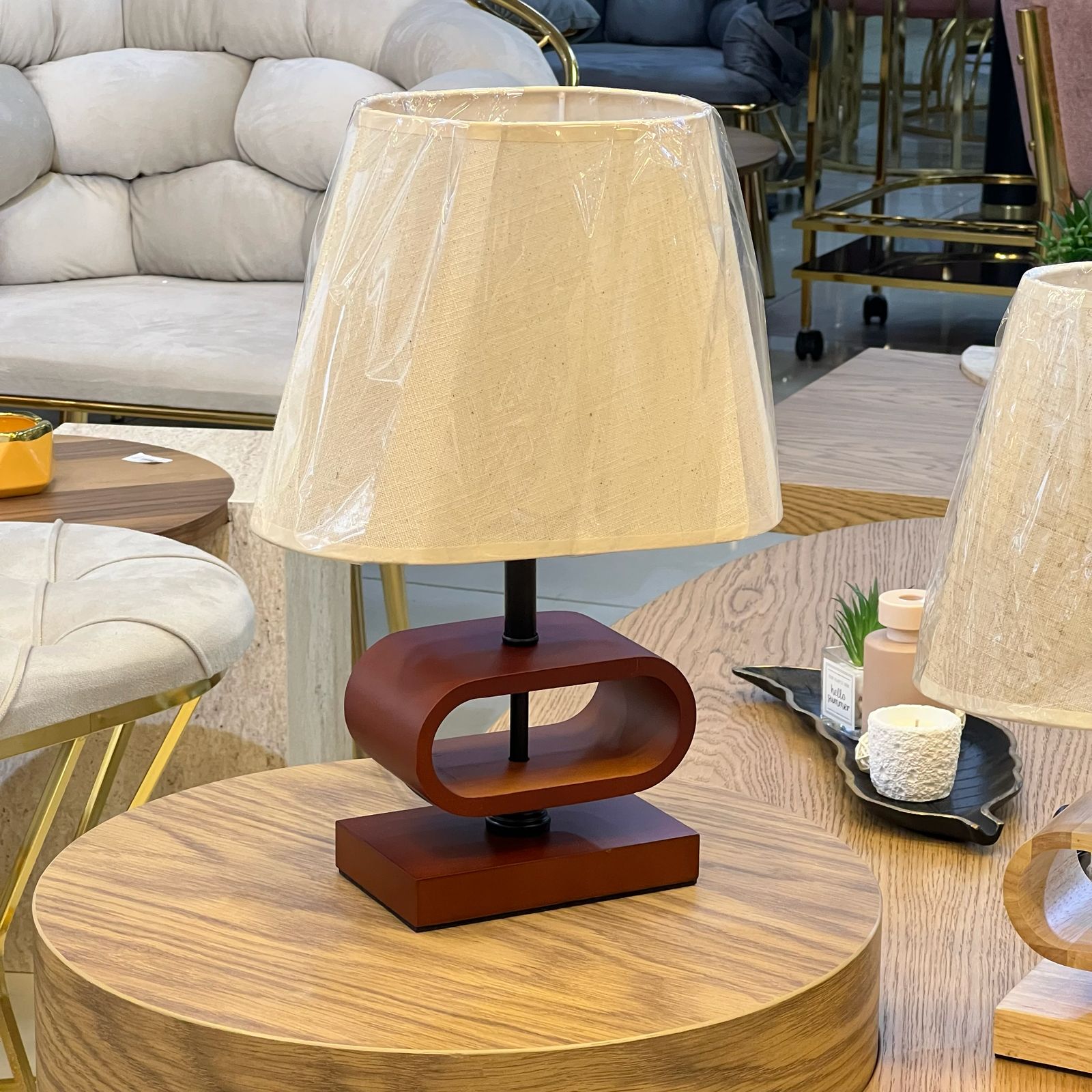 Fun Wooden Look Lamp