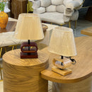 Fun Wooden Look Lamp