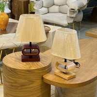 Fun Wooden Look Lamp