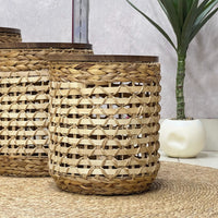 Beautiful Round Whicker Basket Set