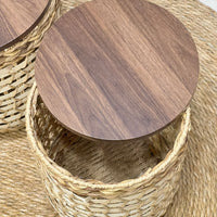 Beautiful Round Whicker Basket Set