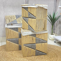 Grey & Brown Whicker Set