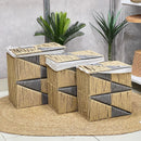 Grey & Brown Whicker Set