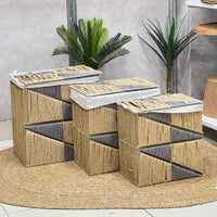 Grey & Brown Whicker Set