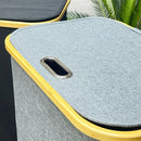 Tall Bamboo Rim Laundry Basket