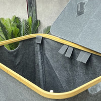 Wide Neutral Laundry Basket