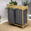 Bamboo Laundry Basket / Shelf Storage