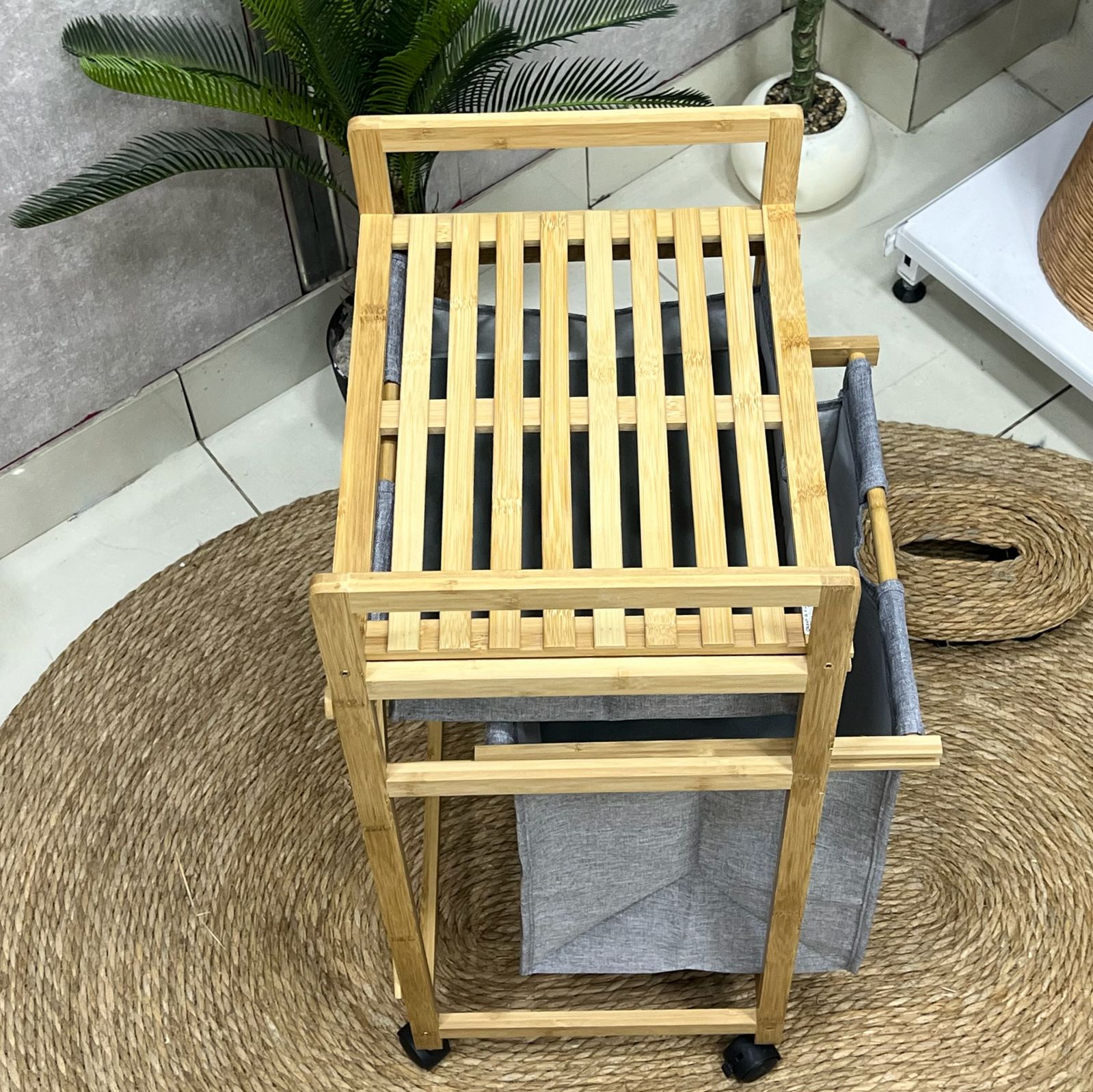 Bamboo Side Storage Laundry