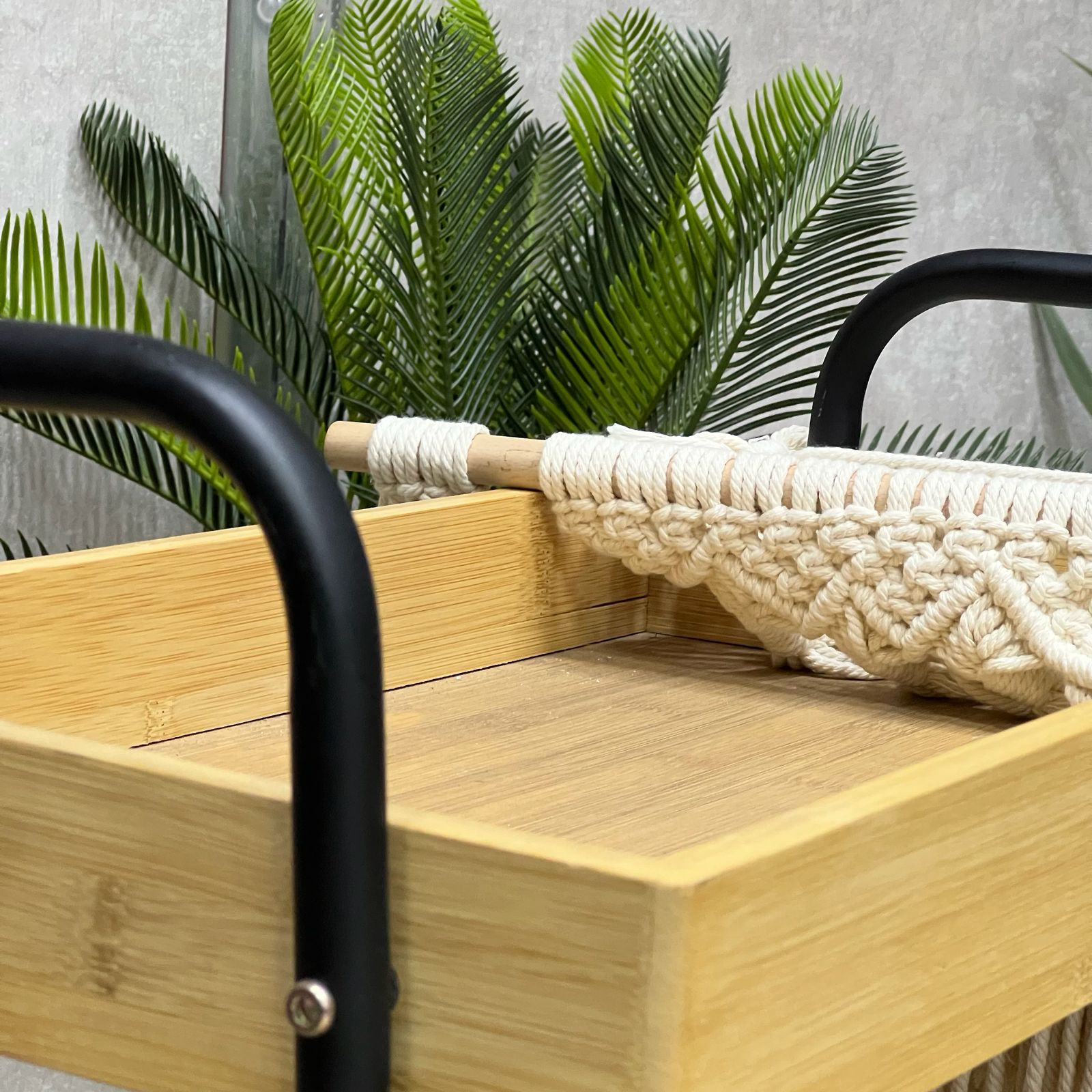 Bamboo Standing Shelf Storage