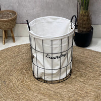 Metal Frame Laundry Basket