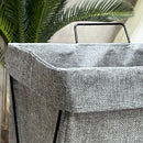 Wash Me! Standing Wire Frame Laundry Basket