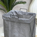Wash Me! Standing Wire Frame Laundry Basket