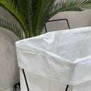 Wash Me! Standing Wire Frame Laundry Basket