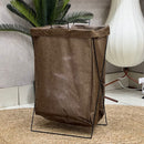Wire Frame Brown Laundry Basket