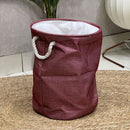 Deep Red Laundry Basket