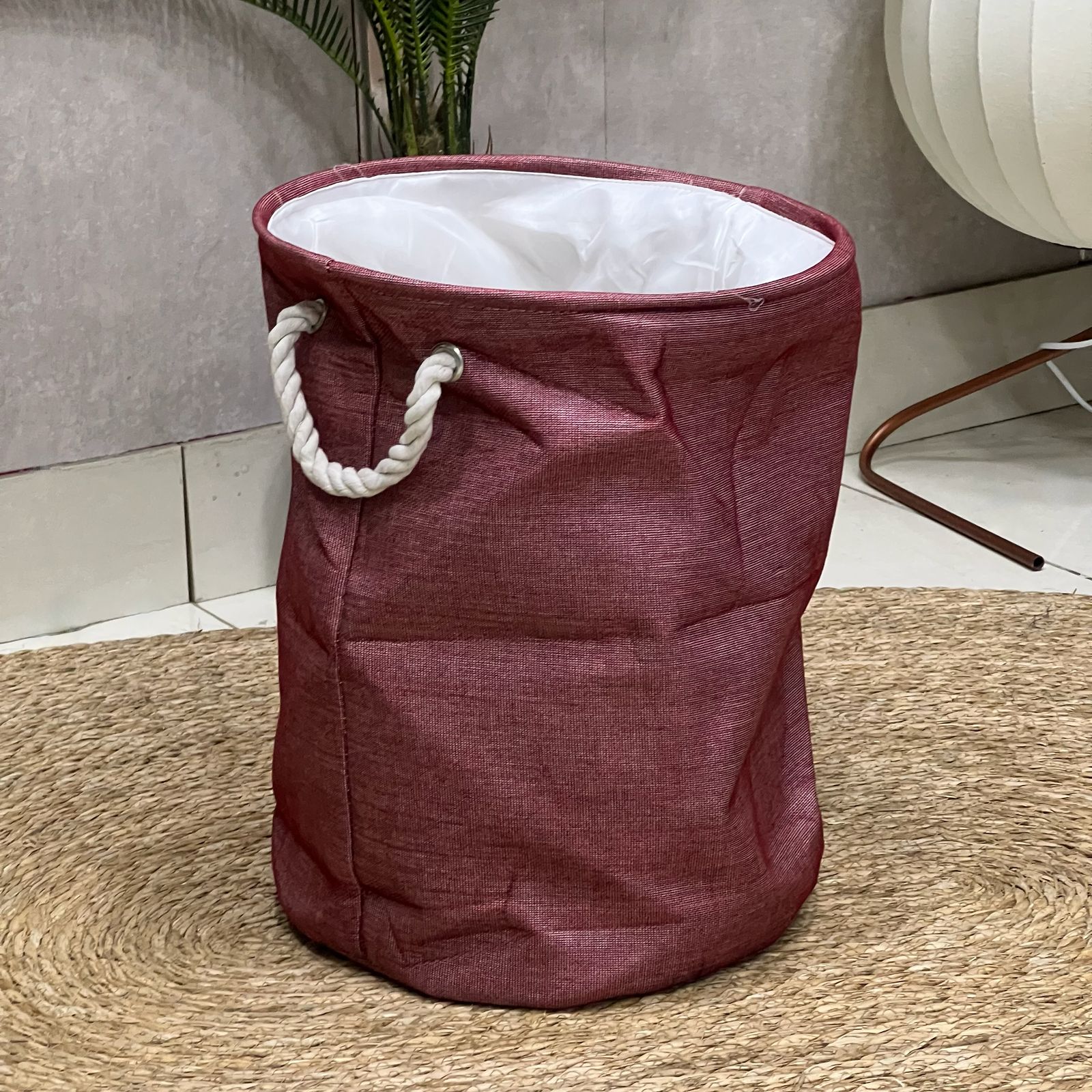 Deep Red Laundry Basket