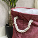 Deep Red Laundry Basket