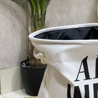 White Laundry Basket