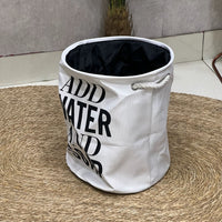White Laundry Basket
