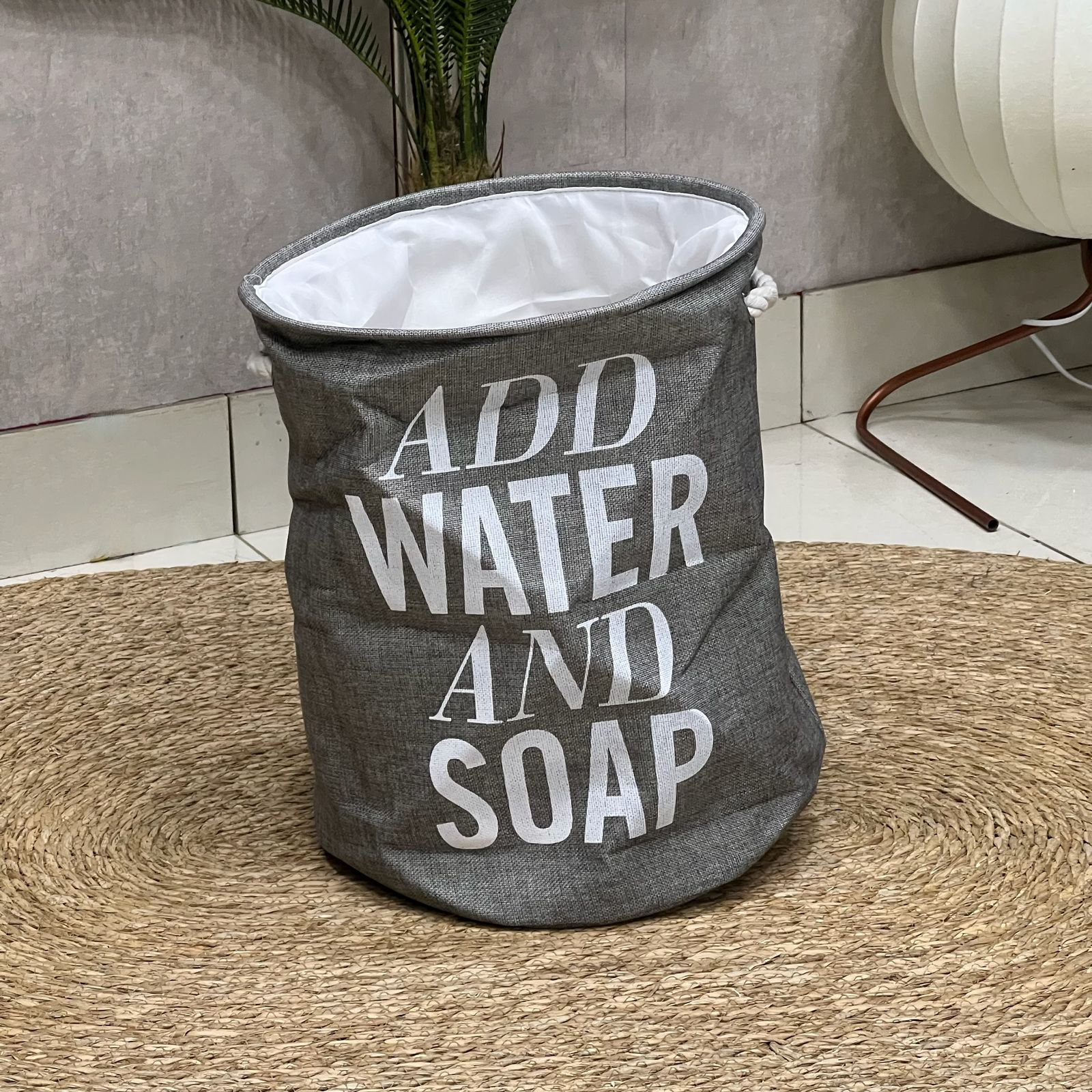 Light Grey Laundry Basket