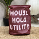 Deep Red Laundry Basket