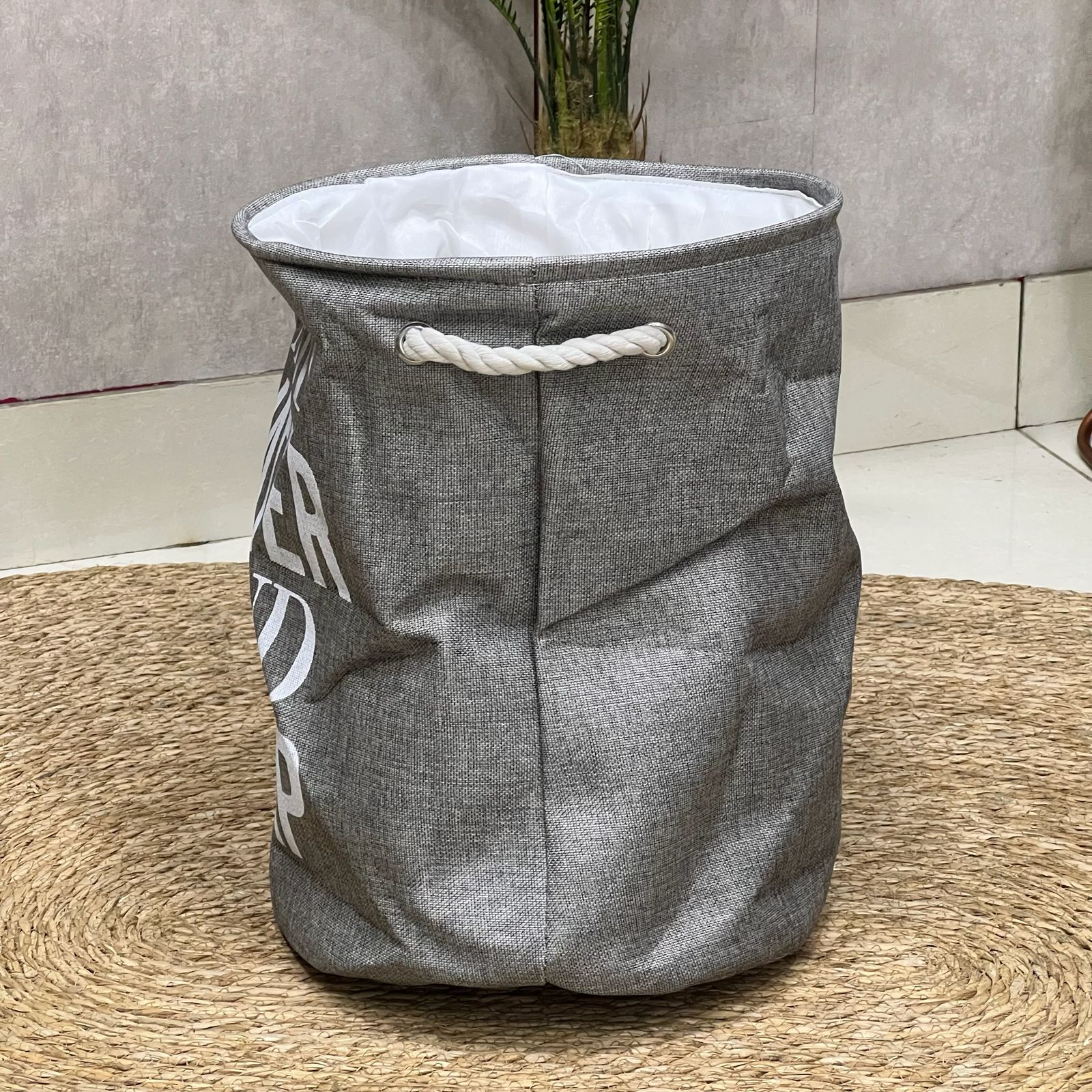 Light Grey Laundry Basket