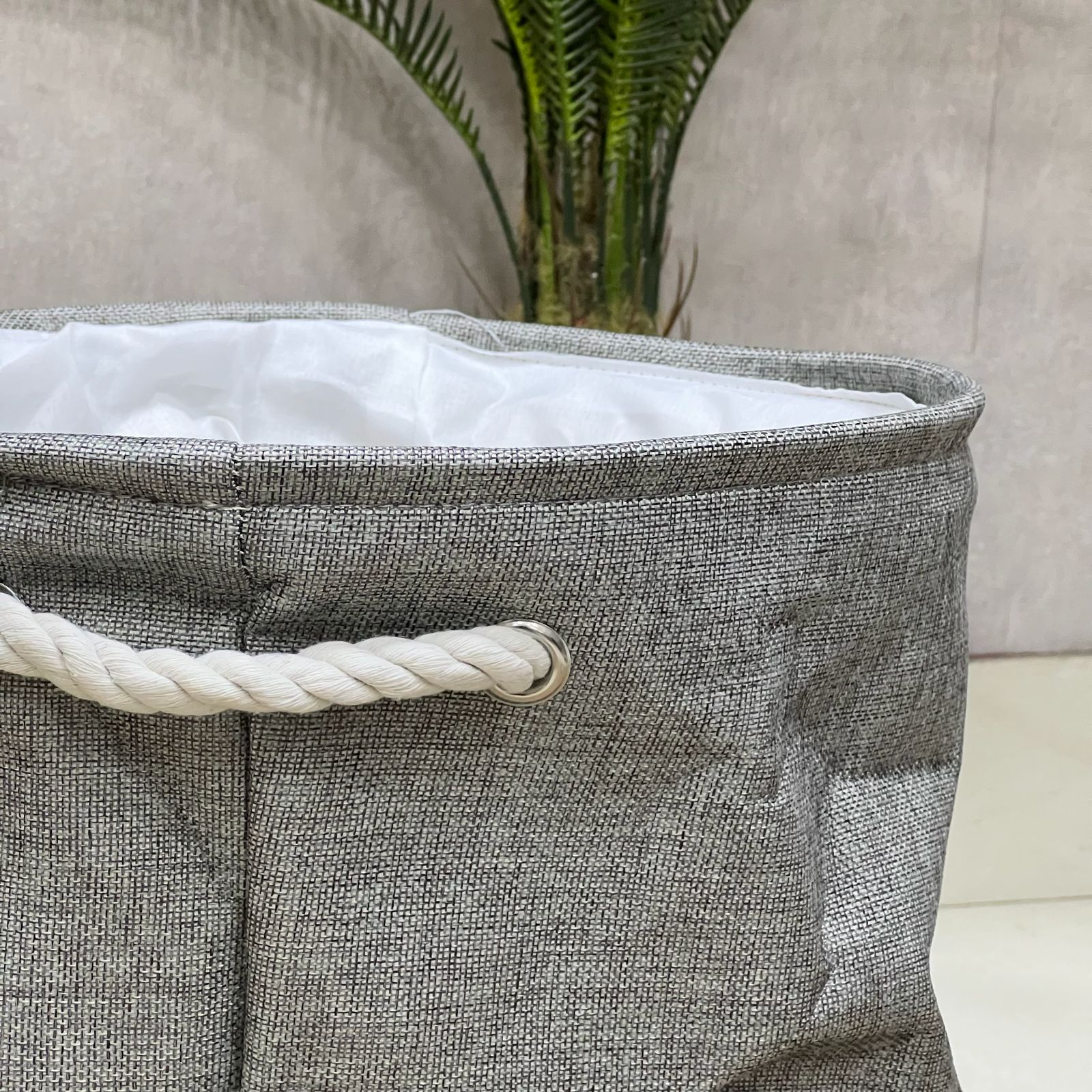 Light Grey Laundry Basket