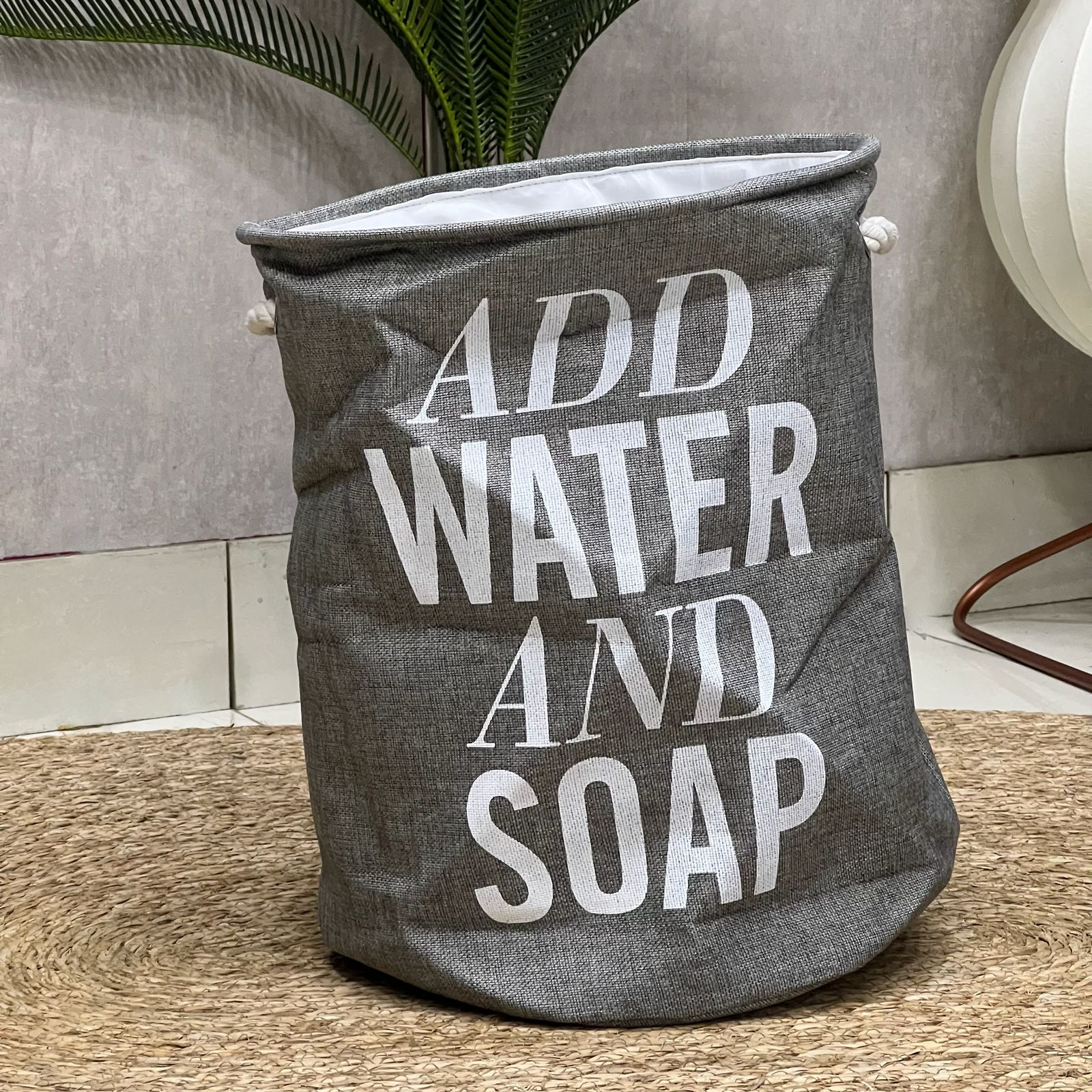 Light Grey Laundry Basket