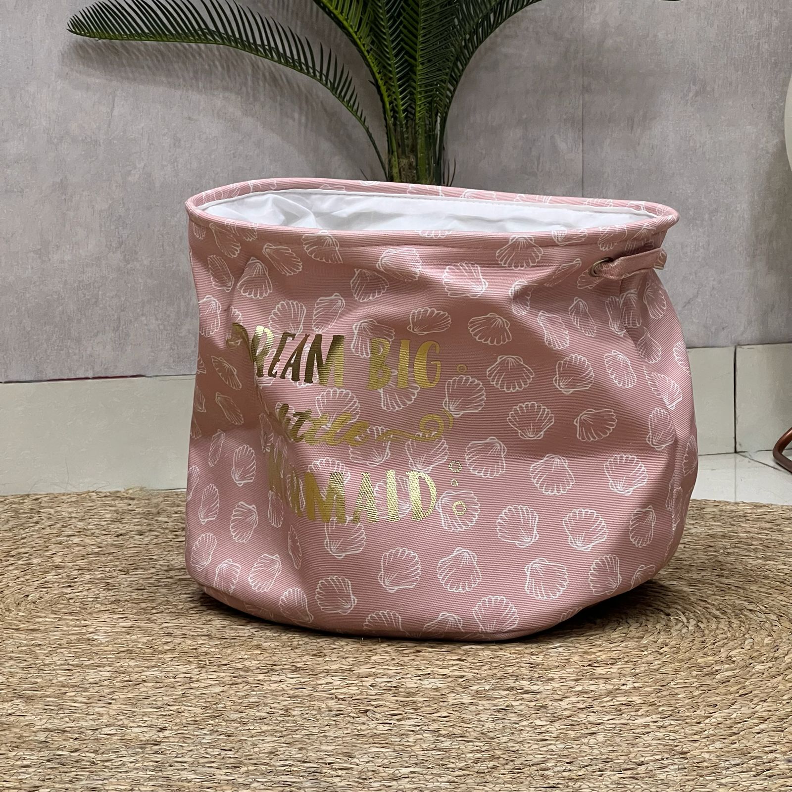 Cute Mermaid Wide Basket