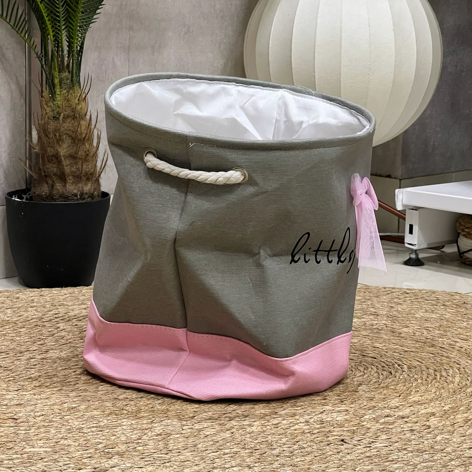 Cute Ballerina Laundry Basket