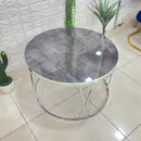Chrome Silver Center Table