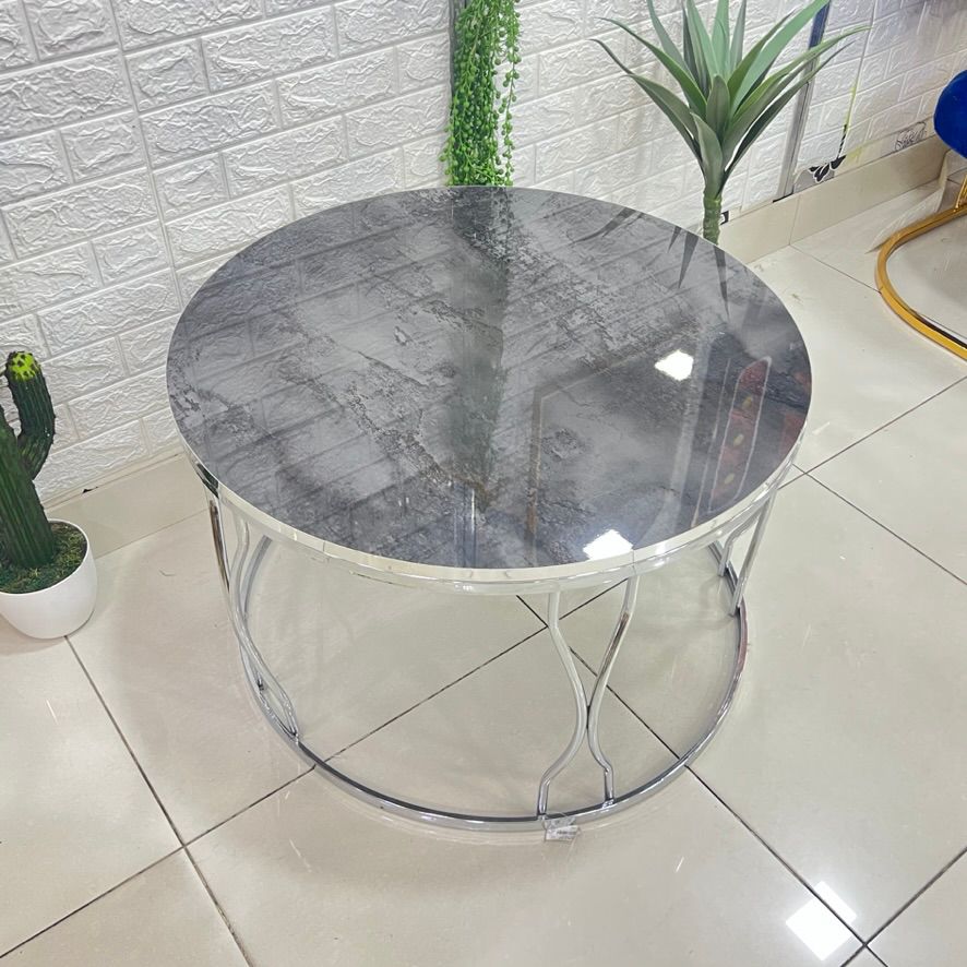 Chrome Silver Center Table