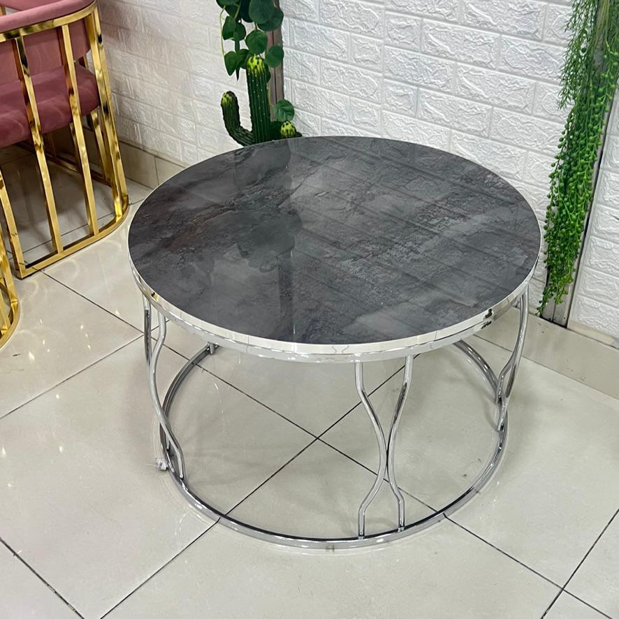 Chrome Silver Center Table