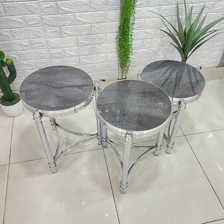 Silver 3-Piece Chrome Spiral Set