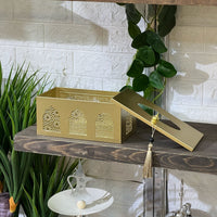 Golden Ramadan Tissue Box