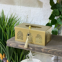 Golden Ramadan Tissue Box