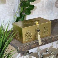 Golden Ramadan Tissue Box