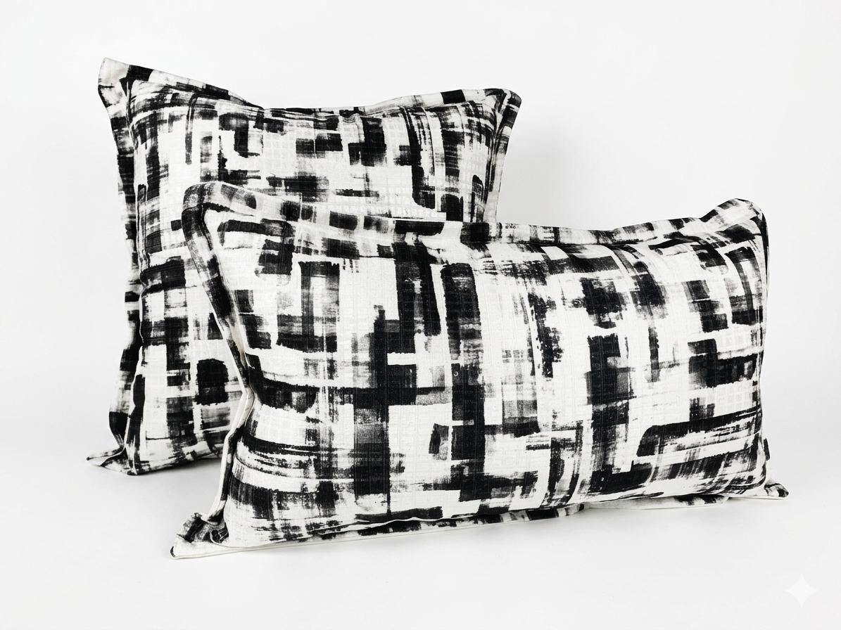 Black & White Modern Cushion