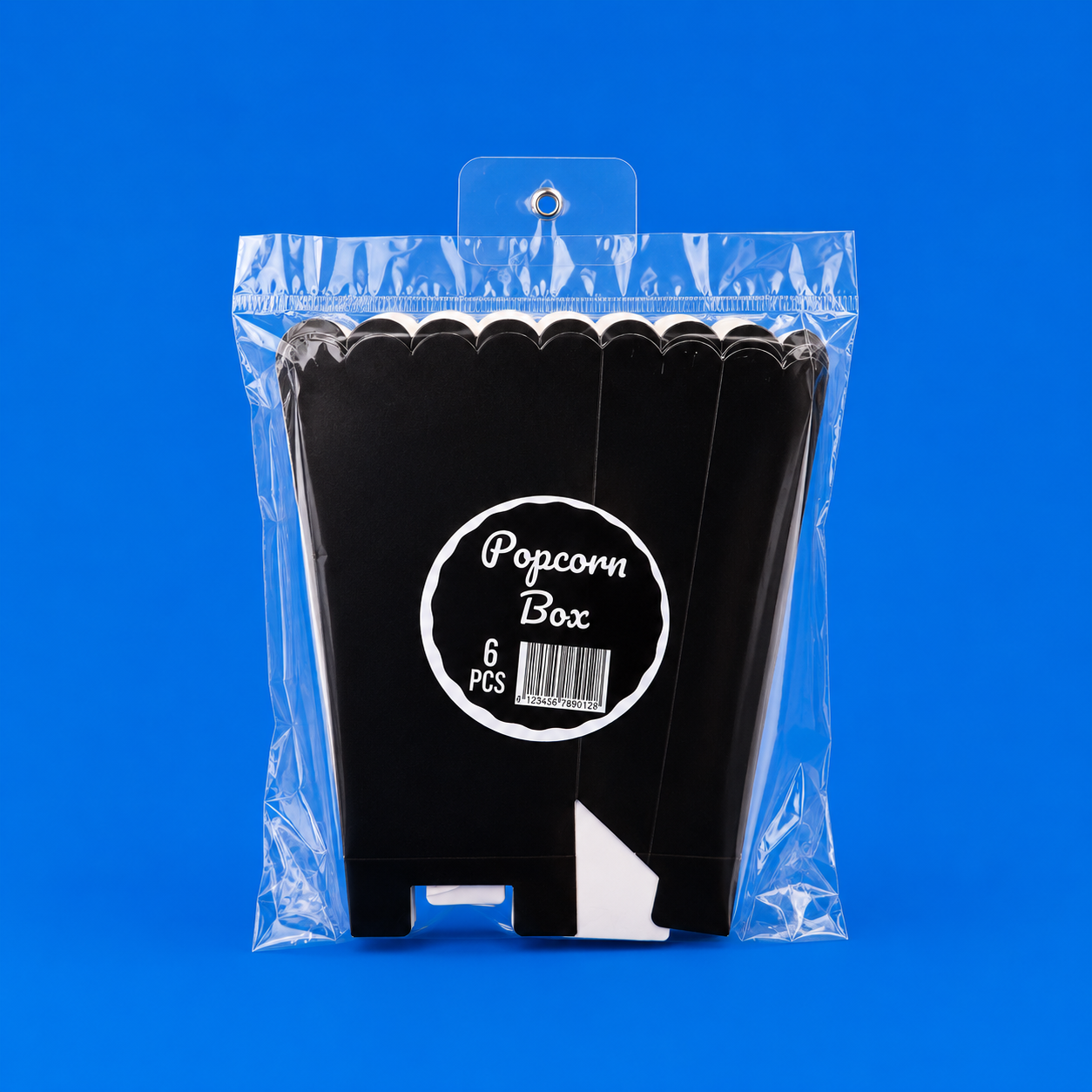 Black Popcorn Paper Bag