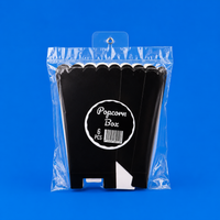 Black Popcorn Paper Bag