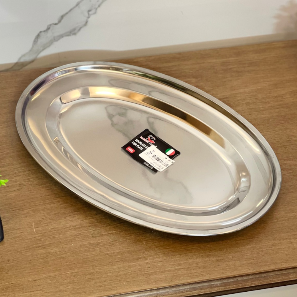 14'' Stainless Steel Fish Plate