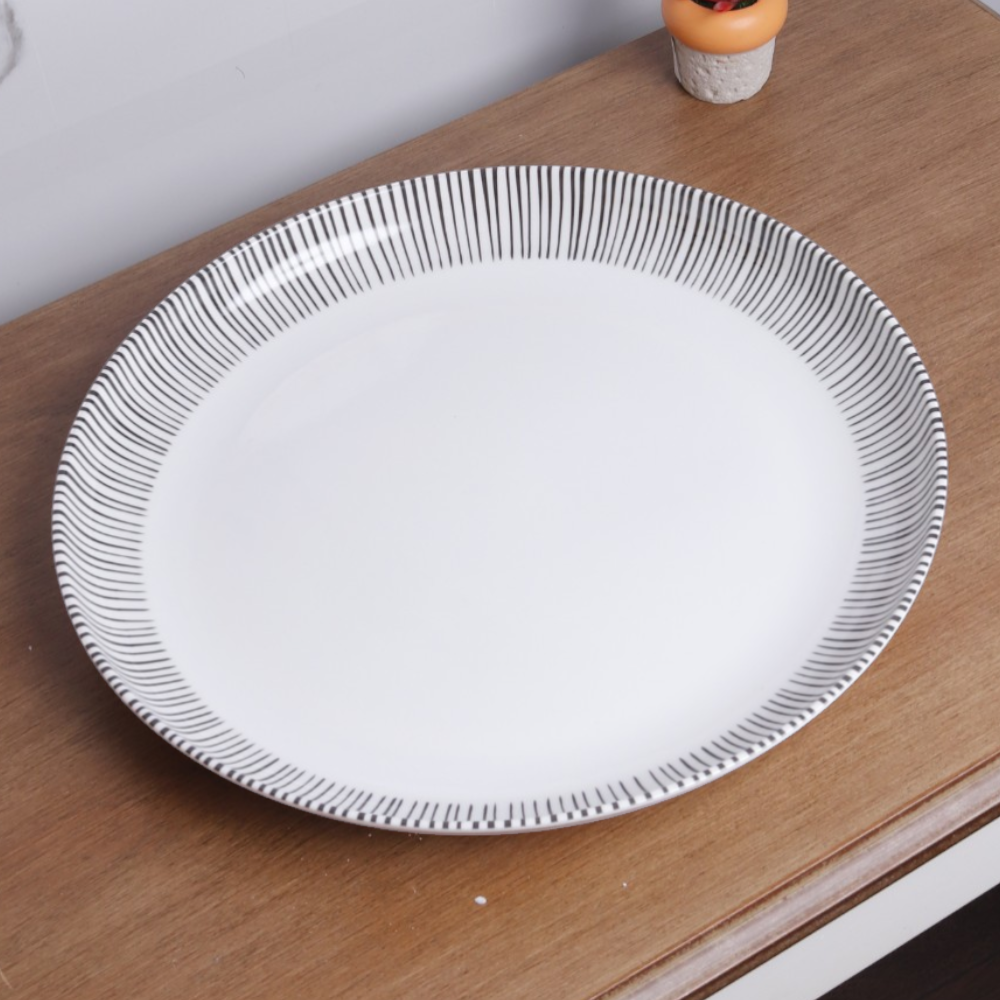 Black & White serving Plate