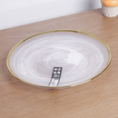 Marble Gold Rim plate