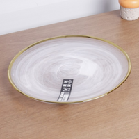 Marble Gold Rim plate